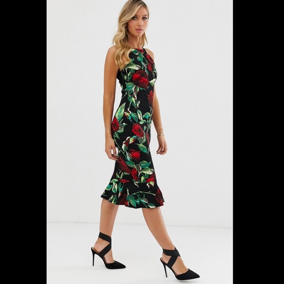 ASOS Dresses & Skirts - AX PARIS floral bodycon dress